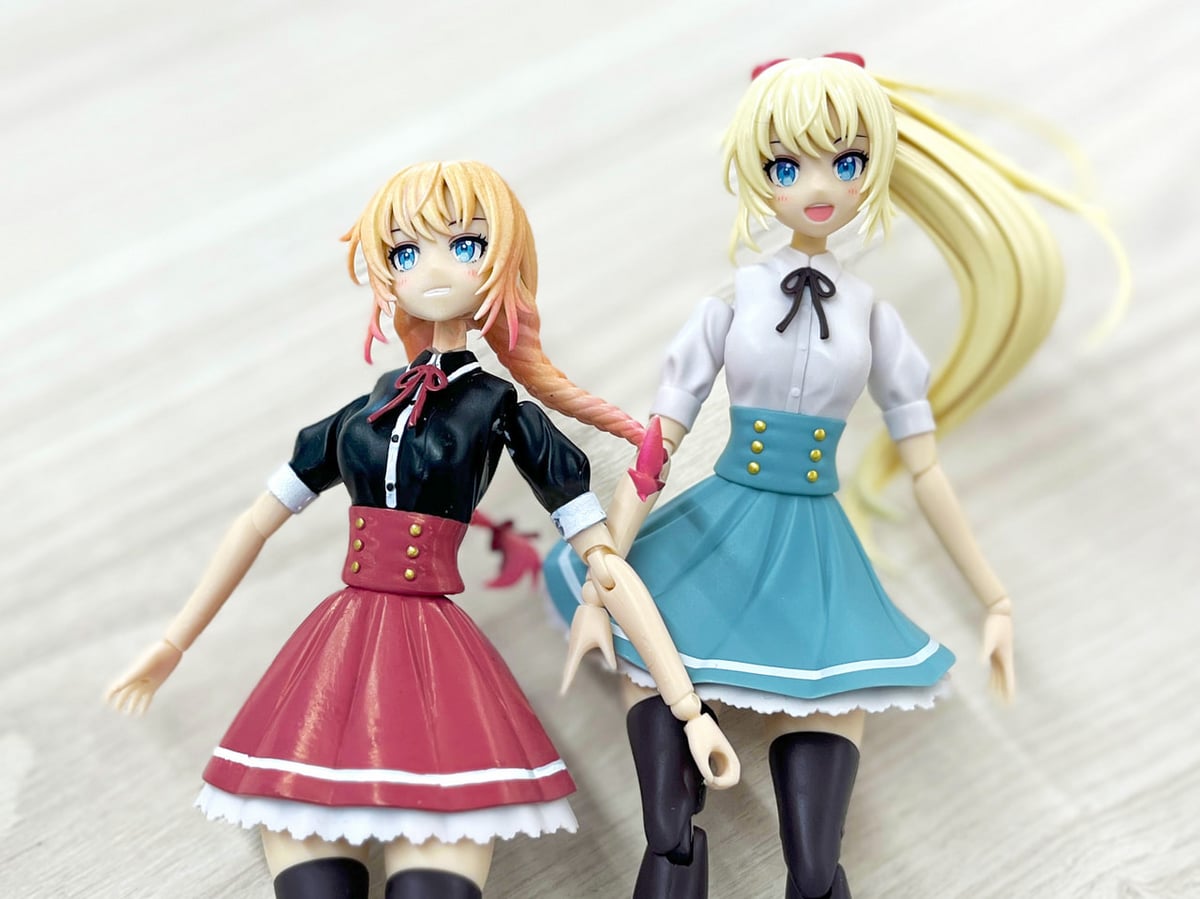 コピックアクレアで創彩少女庭園のプラモデルを塗装